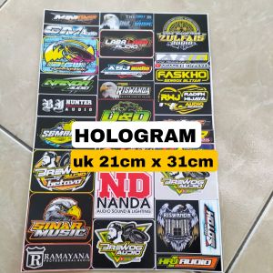 Stiker Sound | Stiker Hologram | Stiker 1 Lembar | Stiker Pack Ukuran 21cm x31cm