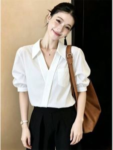 AIYITI | Office Commute Elegant Casual Short Sleeve Shirt