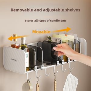 Adjustable No-Drill Spice Organizer
