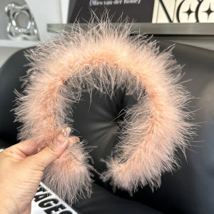 เข็มขัดผมแบบหน้ากว้างทรงระยิบระยับสไตล์วินเทจสำหรับฤดูใบไม้ร่วงและฤดูหนาว ที่คาดผมแบบหัวสูงพร้อมเข็มขัดผมแบบคลิป