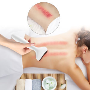 Bian Stone Electric Guasha Scraping Massager Neck Back Eye Face Double-head Heated Scraping Board Facial Body Gua Sha Tool Unblock Meridians Relax