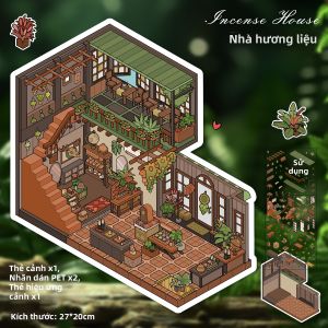 3D DIY Landscape Toy Indoor Scene Stacking House