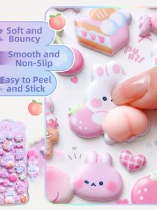 squishy stickers Squishy Cute Animal DIY Decorative Stickers 3D Relief