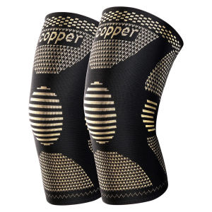 1/2Pcs Copper Knee Brace for Knee Pain - Copper Knee Compression Sleeves - Knee Pads for SportsMeniscus TearACLArthritisJoint Pain ReliefWorking out