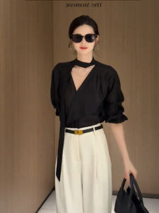 ZHILU | Stylish Flowing Collar Casual Loose Shirt