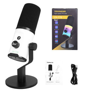 IRIN | IRIN ZX-778 Desktop Microphone High Sensitivity Dynamic Microphone Game Live Mic Connects to Computer for Professional Dubbing