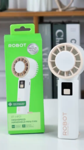 Robot RT-HF01 Portable high speed Mini Fan LED Display 2000mah 12 Months Warranty Portable fan