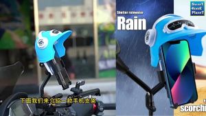 Motorcycle Helmet Phone Holder Flexible Waterproof Sun Visor Motorbike Handle Gravity Mount