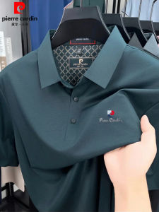 Áo Thun Polo Pierre Cardin Mùa Hè Mới Cho Nam Tay Ngắn Lụa Tơ Tằm Không Đường May Cảm Giác Mát Mẻ Thoáng Khí Tay Lửng