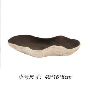 Phong Cách Nhật Bản Wabi Sabi Trays Màu Đen Đồ Dùng Bằng Gỗ Cao Cho Phòng Khách Bàn Trà Trang Trí Nhà Cửa Phụ Kiện Đồ Ăn