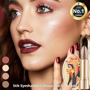 Stik Bayangan Mata Mewah Warna Ganda Pena Bayangan Mata Berkilau Gradien Stereo Tahan Lama Tahan Air Stik Eyeshadow Malas Warna Ganda Pemula Stik Eyeshadow Mutiara Gradien Mewah Ringan Mudah Diaplikasikan Tanpa Penghilang riasan Tahan Air