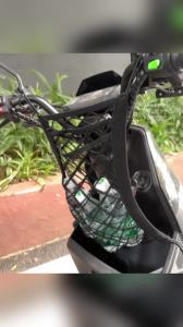 SEAMETAL Motorcycle Storage Net Elastic Stable Luggage Storage Mesh Organizer Wear-Resistant Nylon Storage Bag Helmet Holder