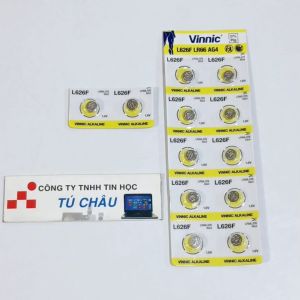 Pin AG4 L626F LR66 376 SR66 377 SG4 377A GP177 SR262 - 1.5V / Hiệu VINNIC Alkaline (Chính hãng)