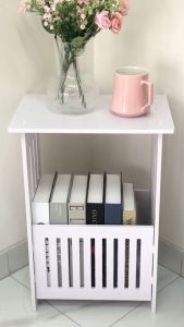 Meja Samping Tempat Tidur Apartemen Kecil Bundar Sederhana Kreatif Meja Kecil - NASA SQUARE