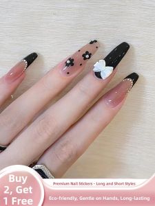 MONLEYTA | Handmade Nail Art Patch Autumn Winter Short Medium Long Worn On Nails High End Feelings Beauty Nail False Nails Manicure