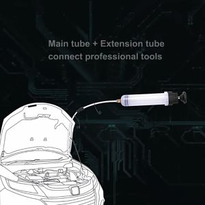 Oil Extractor Pump 500CC/1500CC Manual Fluid Changer Extraction Filling Syringe For All Terrain Vehicle Oil Extractor Pump Hand Tool Brake Oil Pump Boat Agricultural Equipment Oil Fluid Transfer Pump