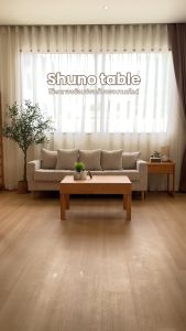 โต๊ะกลางโซฟา MAAI Design Shuno มีที่เก็บของ หน้าเปล่า สามารถเลื่อนได้