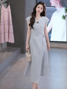 XIYUQI | Elegant Stylish Slim Fit Grey Dress