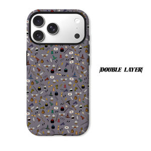 Magic Wizard Element Phone Case for iPhone 18 17 16 15 14 13 12 11 Air Pro Max Plus Double-layer Cover