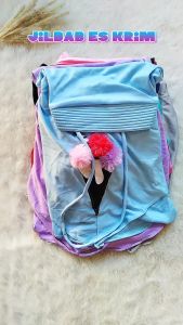 Hijab Anak 3 4 5 6 Tahun Karakter Ice Cream Jilbab Eskrim Anak Perempuan Kerudung Instan