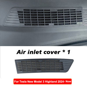 Ốp Che Cửa Gió Viền Cửa Gió Vào Chống Tắc Nghẽn & Chống Côn Trùng Cho Tesla Model 3 Highland 2024-2020 Phụ Kiện Bảo Vệ Xe Điện