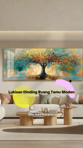 Modern Living Room Big Dispaly Mural Wall Decor with Metal Frame Home Decoration Bedroom Background