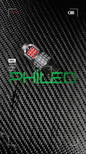 PHILED TAIL LIGHT PL-11411 STEADY RED 24-LED CHIPS DUAL CONTACT HIGH LOW BEAM BRAKE LIGHT UNIVERSAL FOR 12V MOTORCYCLE