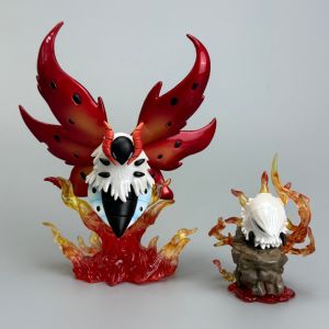 Bandai | Cartoon Pokemon Volcarona Larvesta Evolution Set Anime Figures PVC Statue Collectible Model Toys for Kids Fans Gifts