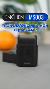 Máy cạo râu mini Enchen MS003 lưỡi dao tự mài tích hợp tông đơ chống nước - BH 6 tháng