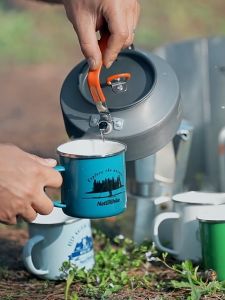 NatureHike Outdoor Cookware Kettle 1.1L/1.45L Camping Aluminum Alloy Tea Pot