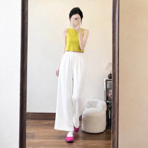 YUEZHONGWEI | Áo Crop Tím Dễ Thương Cho Mùa Hè Đi Ngoài