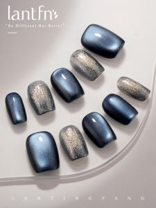 LANTINGFANG | Handmade Ocean Pearl Ins Style Cat Eye Short Nails