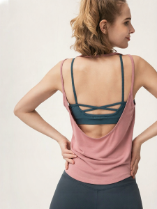 Loose Fitness Yoga Backless Tank Top