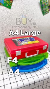 NISO A4 F4 Large Document Case With Handle (PCS) Box File Folder Fail Folder Fail Holder Hand Carry Bag Paper Holder