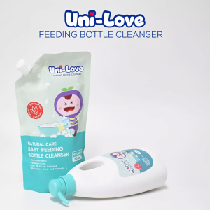 Centerpick 3Pcs Unilove 500Ml Baby Bottle Cleanser | Natural Liquid Non Colorant Safe Bottle Cleaner for Baby Bottles & Nipples | Walang Kulay Safe at Gentle Food Grade Cleaner | Panglinis Dede Pacifier Feeding Set | Baby Care Hygiene Essentials