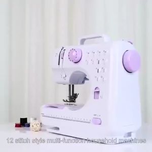 Mesin Jahit Mini Portabel 705 12 Stitch Pola 1 Mesin Jahit Listrik Pakaian Jahit Tangan Mesin Jahit Portabel Mesin Jahit LED