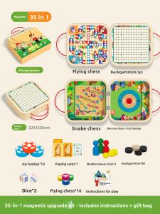 MWZ | Multifunction Magnetic Board Games Toy Set