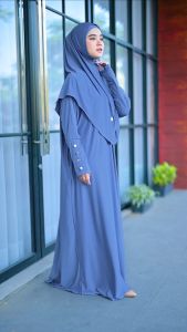 ZAINA SET HIJAB > PAKAIAN JERSEY PREMIUM > ABAYA > KAFTAN BATWING > FASHION MUSLIM > BAJU SYARI > GAMIS UMROH MECCA