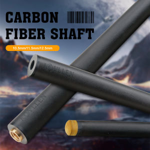 KONLLEN Carbon Fiber Shaft Billiard Pool Cue Stick Shaft 3/8*8 Radial 3/8*10 Uni-loc Joint Single Shaft 10.5/11.5/12.5mm