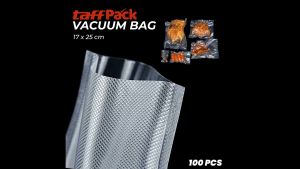 TaffPACK Kantong Plastik Vacuum Sealer Storage Bag 100 PCS 17x25cm