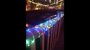 TCLS 100/200LED Waterproof 8 Mode Solar Power Neon Hose Tube Copper String Light for Home Decoration