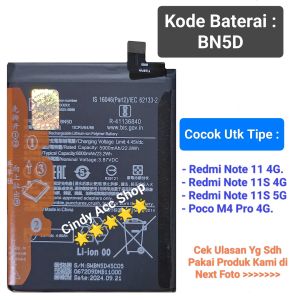 Baterai Redmi Note 11 / Redmi Note 11S / POCO M4 Pro / BN5D Batre Original Batrai Battery