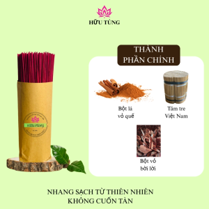 [500G] NHANG QUẾ HỮU TÙNG NHANG SẠCH TỰ NHIÊN HƯƠNG THƠM DỊU NHẸ DỄ CHỊU.