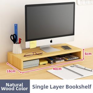 Elevating & Organizing Desktop Shelf
