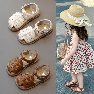 Princess Style Childrens Sandals Breathable Hollow out Soft Bottom Flip Flops Summer New Korean Version Girls Beach Shoes