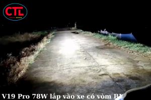 Đèn led V19 Pro 78W ánh sáng cực mạnh cắm rin tăng sáng 600% so với đèn Halogen