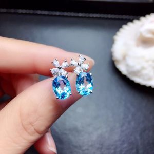 Huitan Fashion Silver Color CZ Stud Earrings for Women Bling Bling AAA White Cubic Zirconia Statement Earrings Hot Sale Jewelry