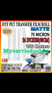 60cm DTF Film Roll Matte 100Meters Premium Quality PET Transfer Film Roll