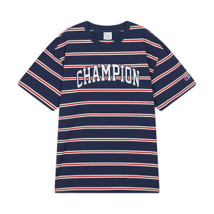 Champion | Striped Cotton Leisure T-Shirt