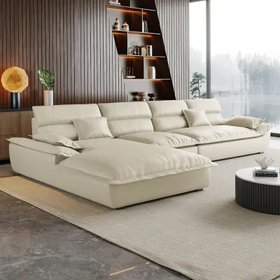 Minimalist Luxury Sail Design Corner Sofa